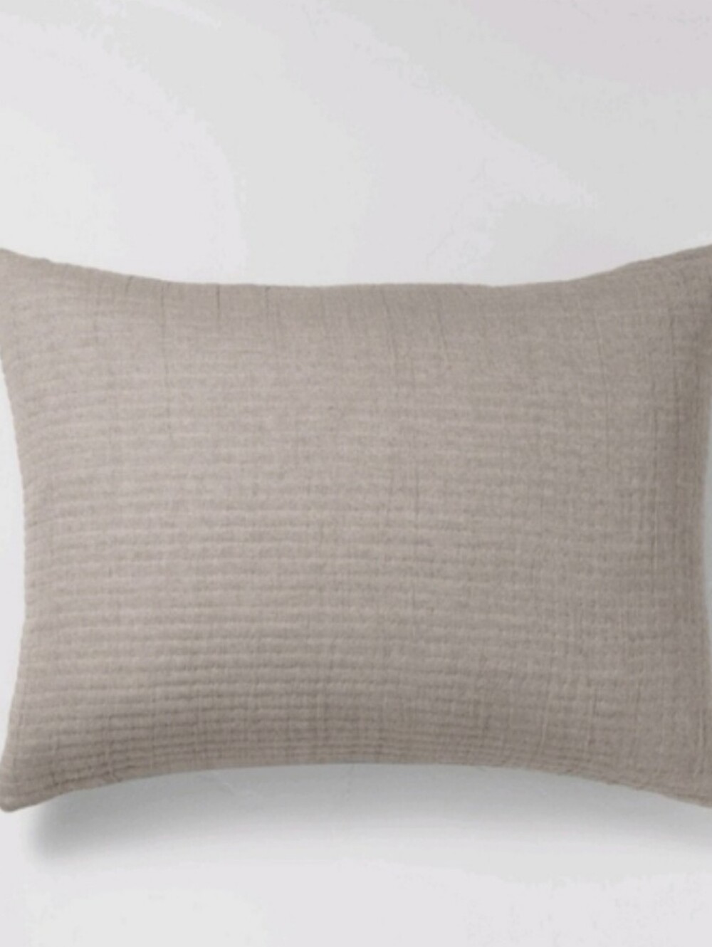 Casaluna Reversible Chambry Cotton Pillow Sham Set Standard